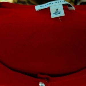 Banana Republic size medium Red women's top.
